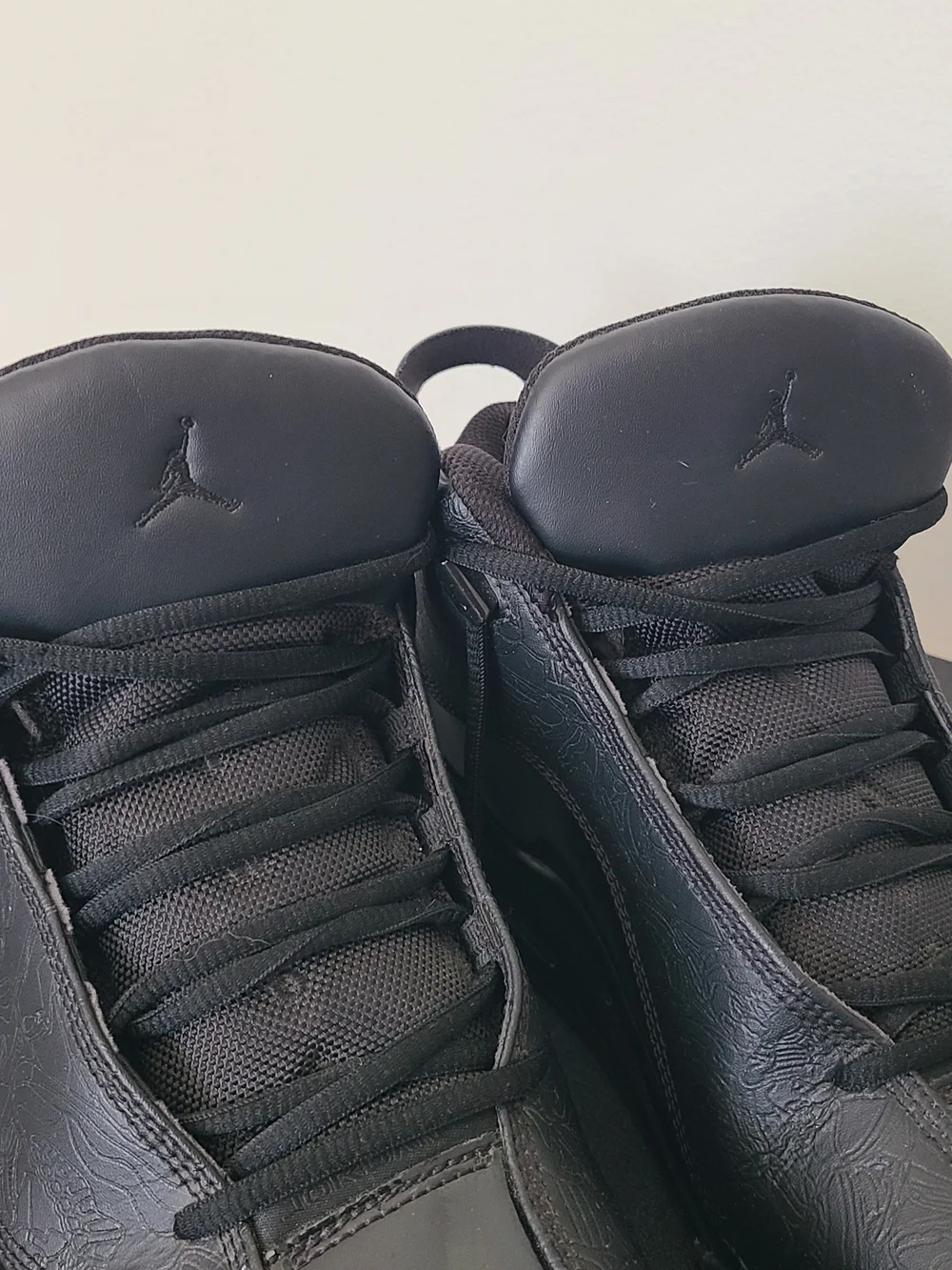 Nike Air Jordan DubZero Triple Black Patent Leather Men's Sneakers Size 11